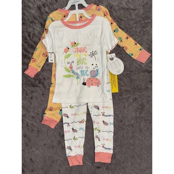 Koala Kids Baby Girls Clothes Size 18 Months  4pc  Pajamas - Picture 1 of 4